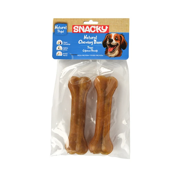 Snacky Natural Preslenmiş Yüksek Proteinli Köpek Çiğneme Kemiği 95gr