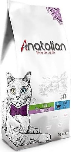 Anatolian Premium Kuzu Etli 10 kg Kısırlaştırılmış Yetişkin Kedi Maması
