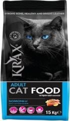 Krax Somonlu 15 kg Yetişkin Kuru Kedi Maması