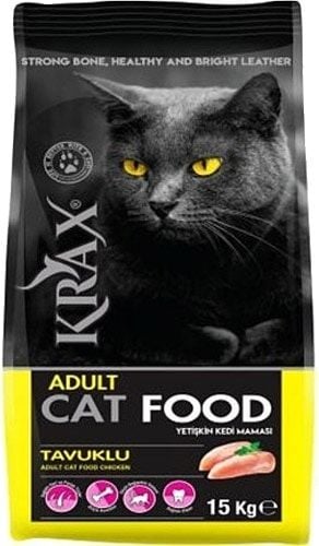 Krax Tavuklu 15 kg Yetişkin Kuru Kedi Maması
