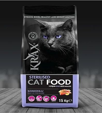 Krax Somonlu Kısır Kedi Maması 15kg