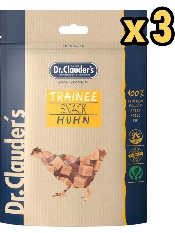 Dr. Clauders Chicken Tavuk Etli Kedi ve Köpek Ödül Küpleri 80 gr x 3 Adet
