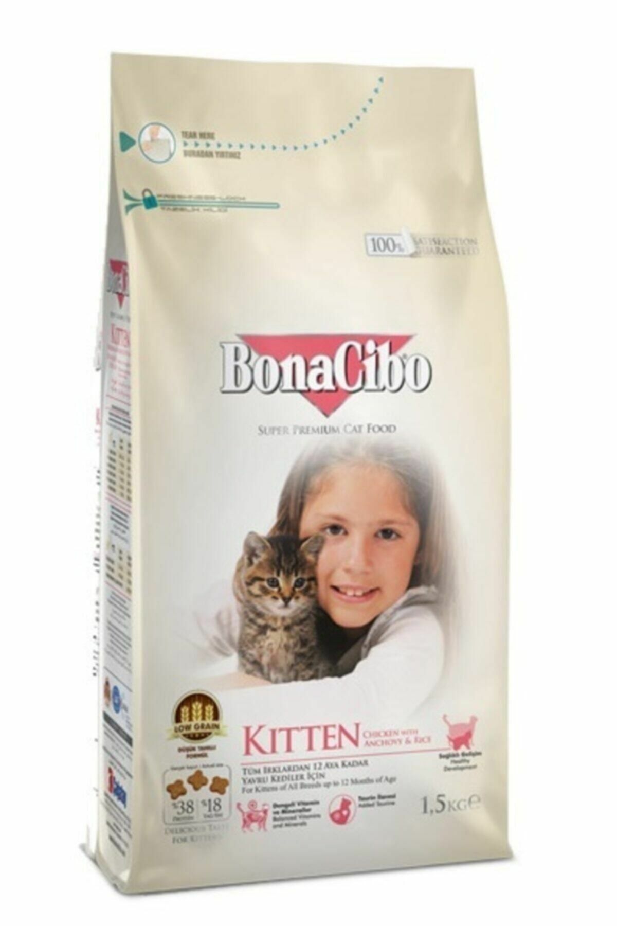 BonaCibo Kitten Tavuklu 1.5 kg Yavru Kuru Kedi Maması