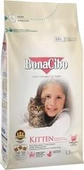 BonaCibo Kitten Tavuklu 1.5 kg 2'li Yavru Kedi Maması