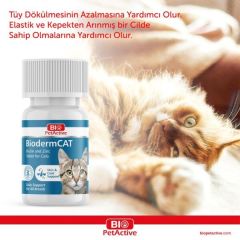 Bioderm Kediler Için Tüy Dökme Önleyici Biotin Ve Çinko Vitamin 100 Tablet