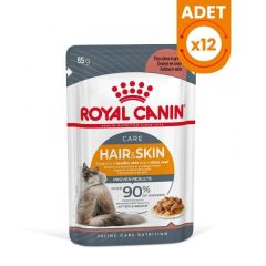 Royal Canin Hair & Skin Care Yetişkin Kedi Yaş Maması 85 Gr x12