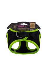 Havalı Dokuma Neon Küçük Irk Göğüs Tasması Sarı 30-34 Cm (ANG-XS)