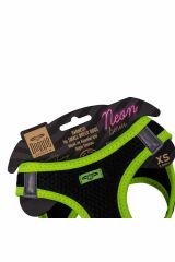 Havalı Dokuma Neon Küçük Irk Göğüs Tasması Sarı 30-34 Cm (ANG-XS)