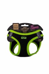 Havalı Dokuma Neon Küçük Irk Göğüs Tasması Sarı 30-34 Cm (ANG-XS)