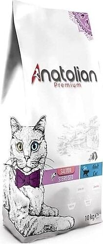 Anatolian Premium Somonlu 10 kg Kısırlaştırılmış Yetişkin Kedi Maması