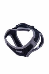 Havalı Dokuma Reflektörlü Küçük Irk Göğüs Tasması Siyah 30-34 Cm (ARG-XS)