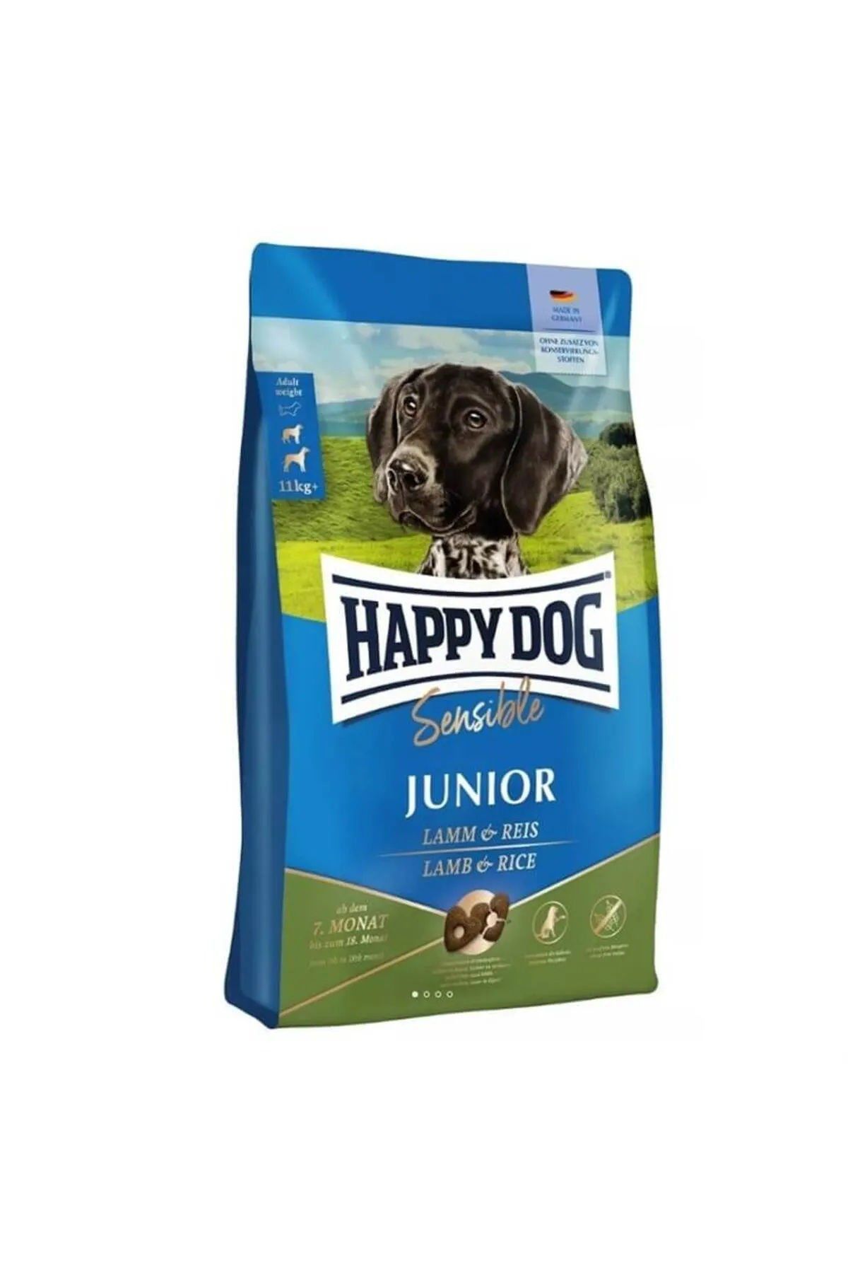Happy Dog Kuzulu Ve Pirinçli Hassas Yavru Köpek Kuru Maması 10 Kg