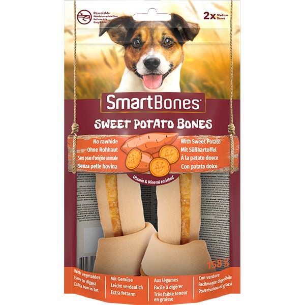 SmartBones Sweet Potato Medium 2'li Köpek Ödülü