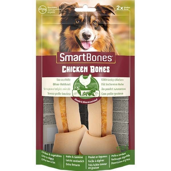 SmartBones Chicken Medium 2'li Köpek Ödülü