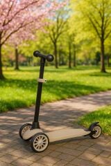 Baby2Go Racer Sarı Işıklı 3 Tekerlekli Çocuk Scooter