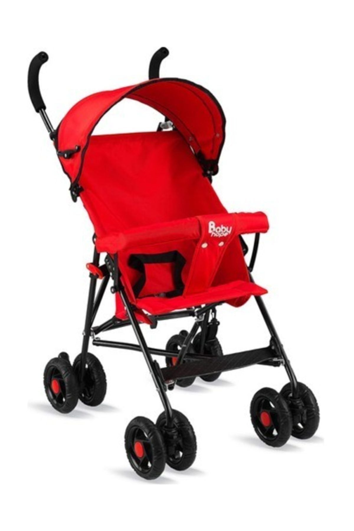 Babyhope SC-107 Siyah Baston Bebek Arabası Sc 107 Baston Bebek Arabası Kırmızı