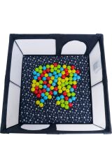 Playard Güvenli Bebek Oyun Alanı 125x125 Oyun Matı Ve Topları ( Sünger Yatak Hediyeli )