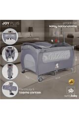 Sunny Baby Joy Plus Oyun Parkı Bej 70x120cm Yatak Hediyeli
