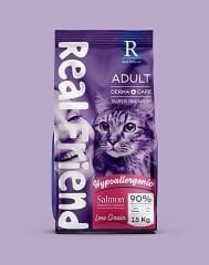 Real Friend Yetişkin Kedi Maması Somonlu - Derma Care Adult Cat Food Salmon & Hypoallergenic