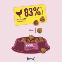 Happy Cat Minkas Sterilised Tavuklu 10 kg Kısırlaştırılmış Yetişkin Kedi Maması