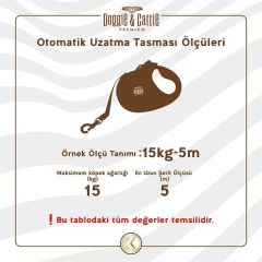 Doggie Soft Otomatik Köpek Uzatma Tasması Royal 15 Kg