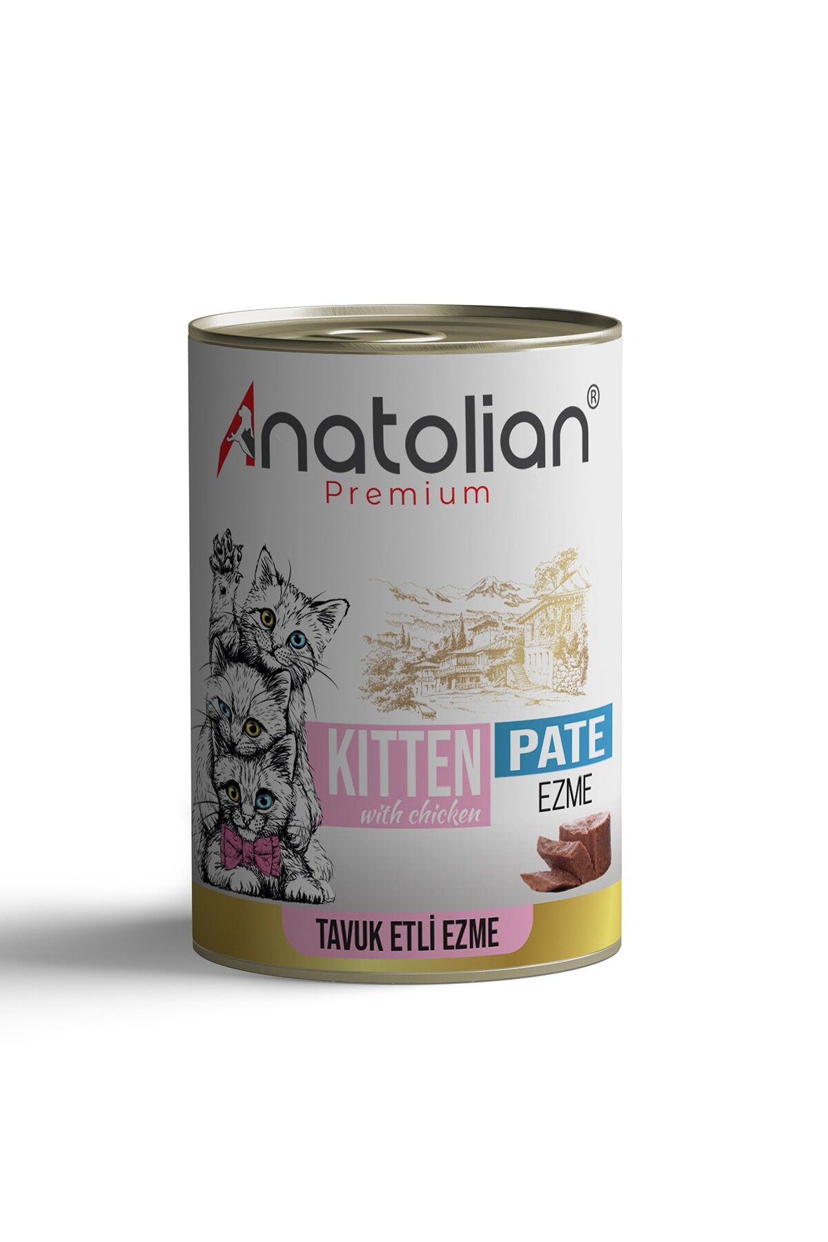 Anatolian Premium Kitten Chicken Pate Tavuklu Ezme Yavru Kedi Konservesi 400 gr
