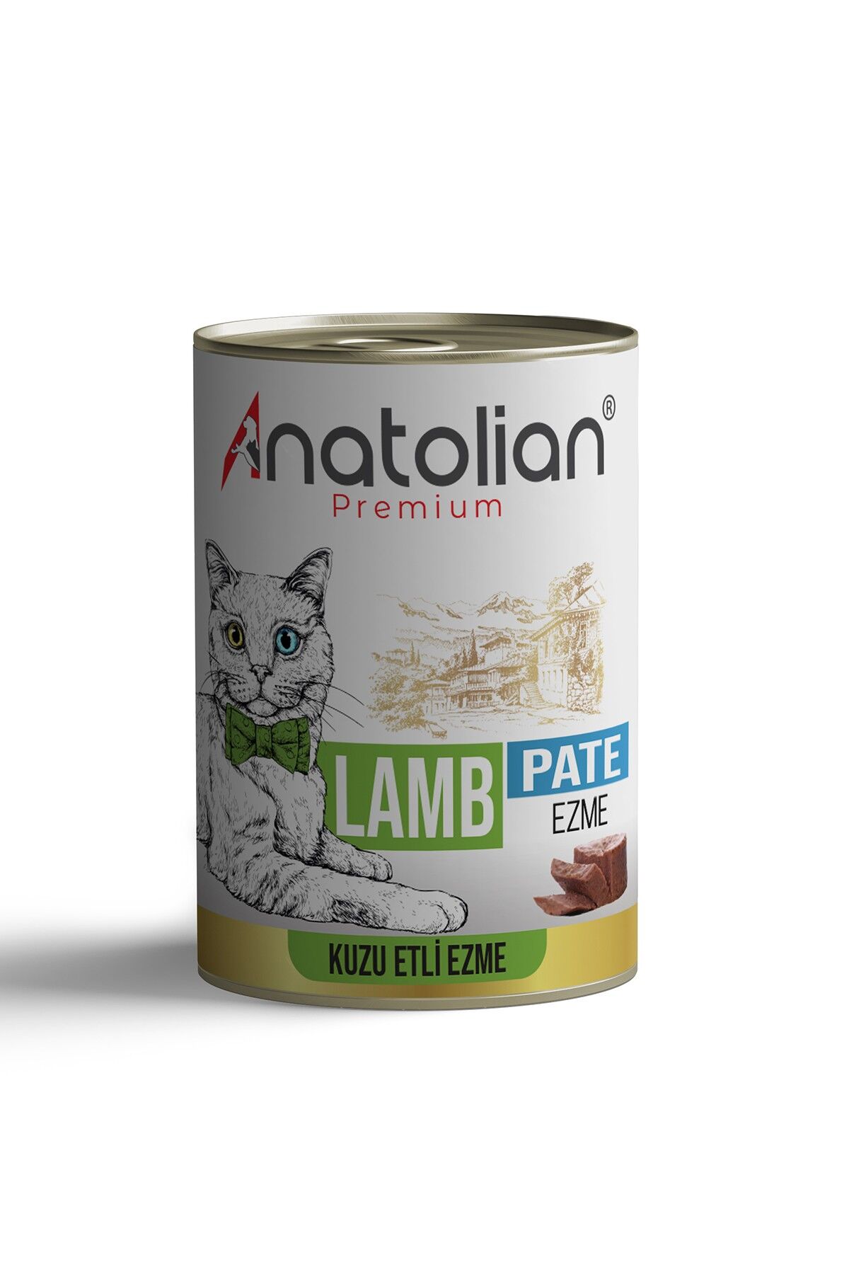 Anatolian Premium Adult Lamb Pate Kuzulu Yetişkin Ezme Kedi konservesi 400 gr
