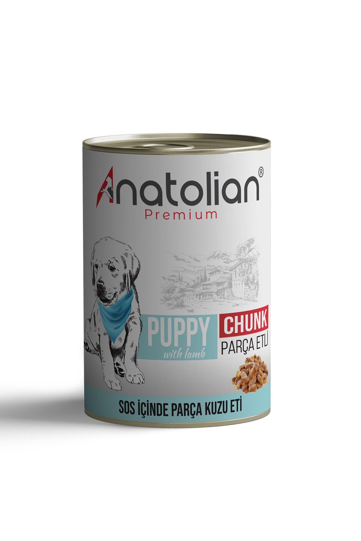 Anatolian Premium Puppy Lamb Kuzulu Parça Etli Yavru Köpek Konservesi 400 gr