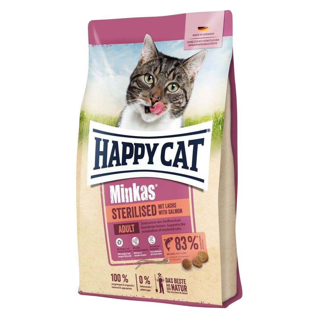 Minkas Somonlu Kısırlaştırılmış Yetişkin Kedi Maması 10kg
