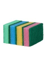 Ekomis 10'lu Rengarenk Düz Bulaşık Süngeri