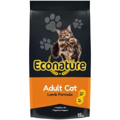 Econature Kuzu Etli Kuru Yetişkin 15 kg Kedi Maması