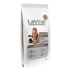 LaVital Kuzu Etli 12 kg Kısırlaştırılmış Yetişkin Kedi Maması