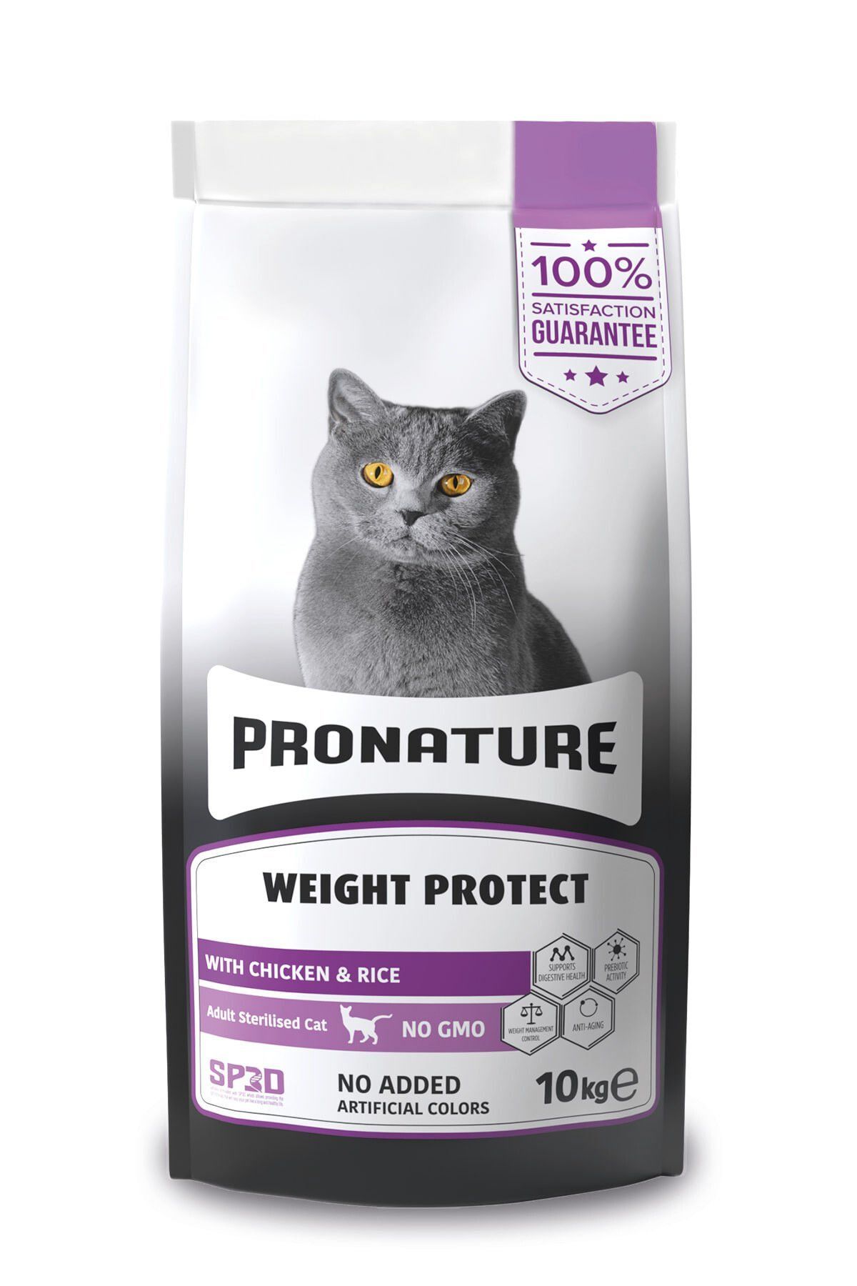 Pronature Kısırlaştırılmış Yetişkin Kuru Kedi Maması (Weight Protect) - Tavuk Etli ve Pirinçli - 10KG