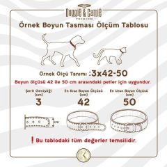 CATTİE TAŞLI DERİ KEDİ TASMASI SİYAH 1,2X23-28CM