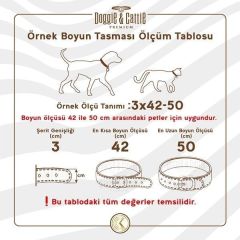 CATTİE TAŞLI DERİ KEDİ TASMASI ROYALMAVİ 1X20-23CM