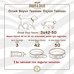 CATTİE TAŞLI DERİ KEDİ TASMASI ROYALMAVİ 1X16-20CM