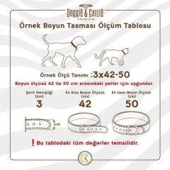 CATTİE TAŞLI DERİ KEDİ TASMASI KAMEL 1X16-20CM
