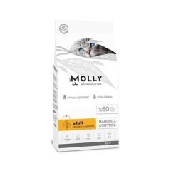 Molly Hairball Control Tavuklu ve Hamsili Yetişkin Kedi Maması 2 Kg