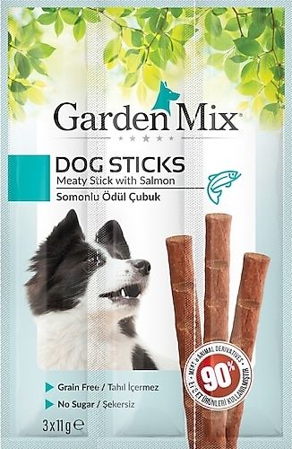 Gardenmix Somonlu 3x11 gr Stick Köpek Ödül Maması