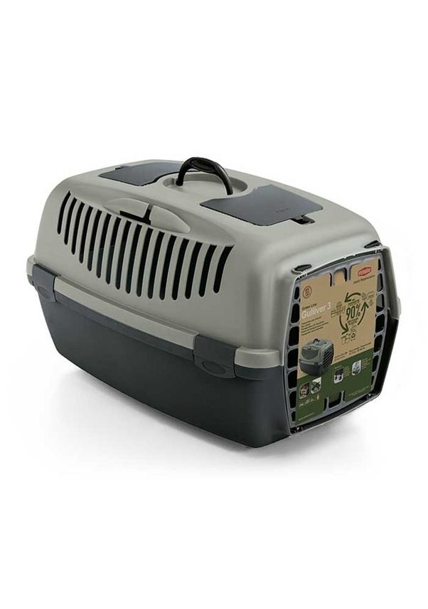 Stefanplast Gulliver Taşıma 3 Green Line Yeşil 61x40x38cm