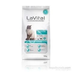LaVital Sensitive Somonlu 12 kg Yetişkin Kedi Maması
