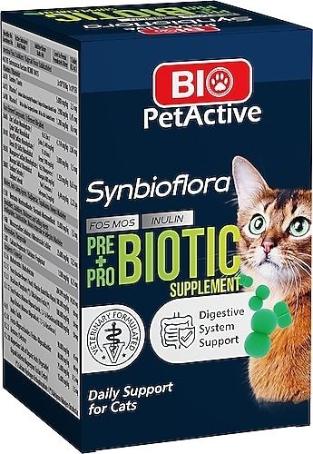 Bio Pet Active Biotic Probiyotik Prebiyotik Kedi Sindirim Için 60 Tablet 30 G