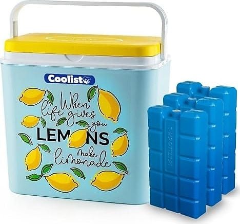 Coolist CLB30LM 30 Litre Limon Desenli Buzluk + 3 Adet 400gr. Buz Kaseti