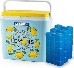 Coolist CLB30LM 30 Litre Limon Desenli Buzluk + 3 Adet 400gr. Buz Kaseti