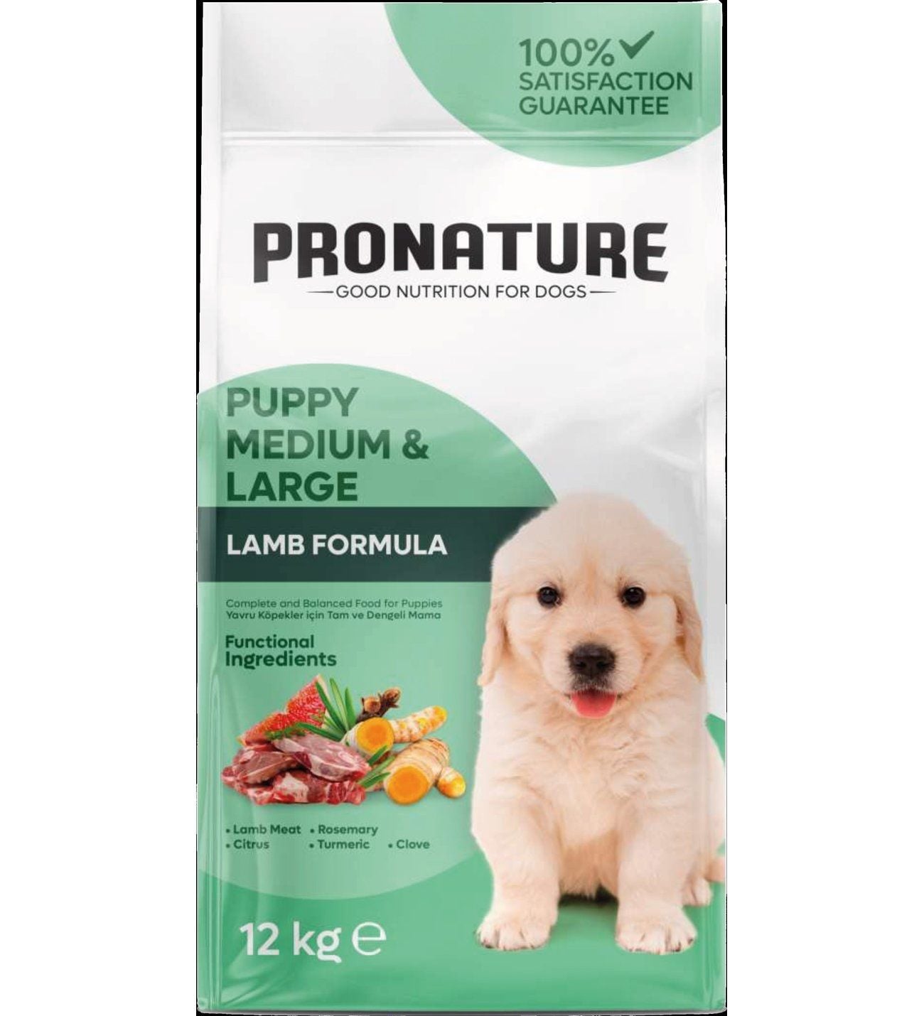 Pronature Daily Puppy Kuzu Etli ve Pirinçli 12 kg Yavru Köpek Maması
