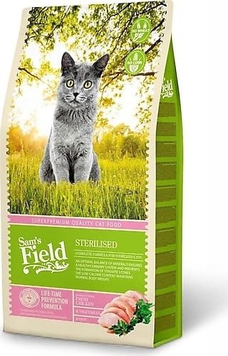 Sam's Field Sterilised Tahılsız Tavuklu 7.5 kg Kısırlaştırılmış Yetişkin Kedi Maması