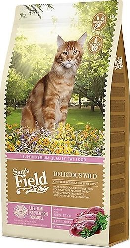 Sam's Field Delicious Wild Ördek Etli 7.5 kg Yetişkin Kedi Maması