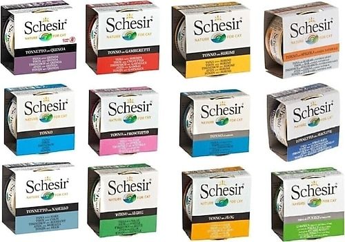 Schesir Karma 85 gr 12'li Konserve Kedi Maması